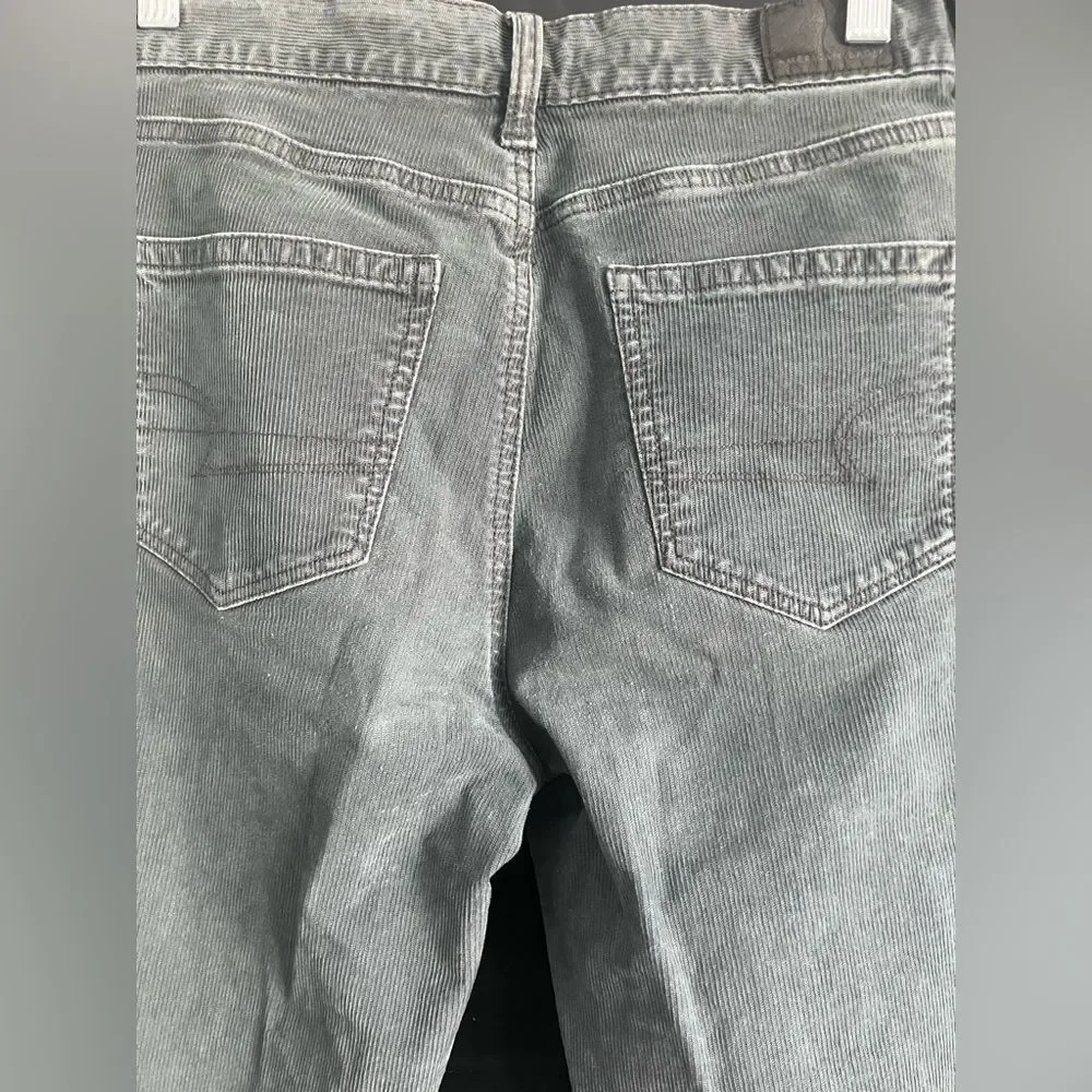AMERICAN EAGLE Grey Corduroy High Rise Pants Size 0 - Picture 6 of 14